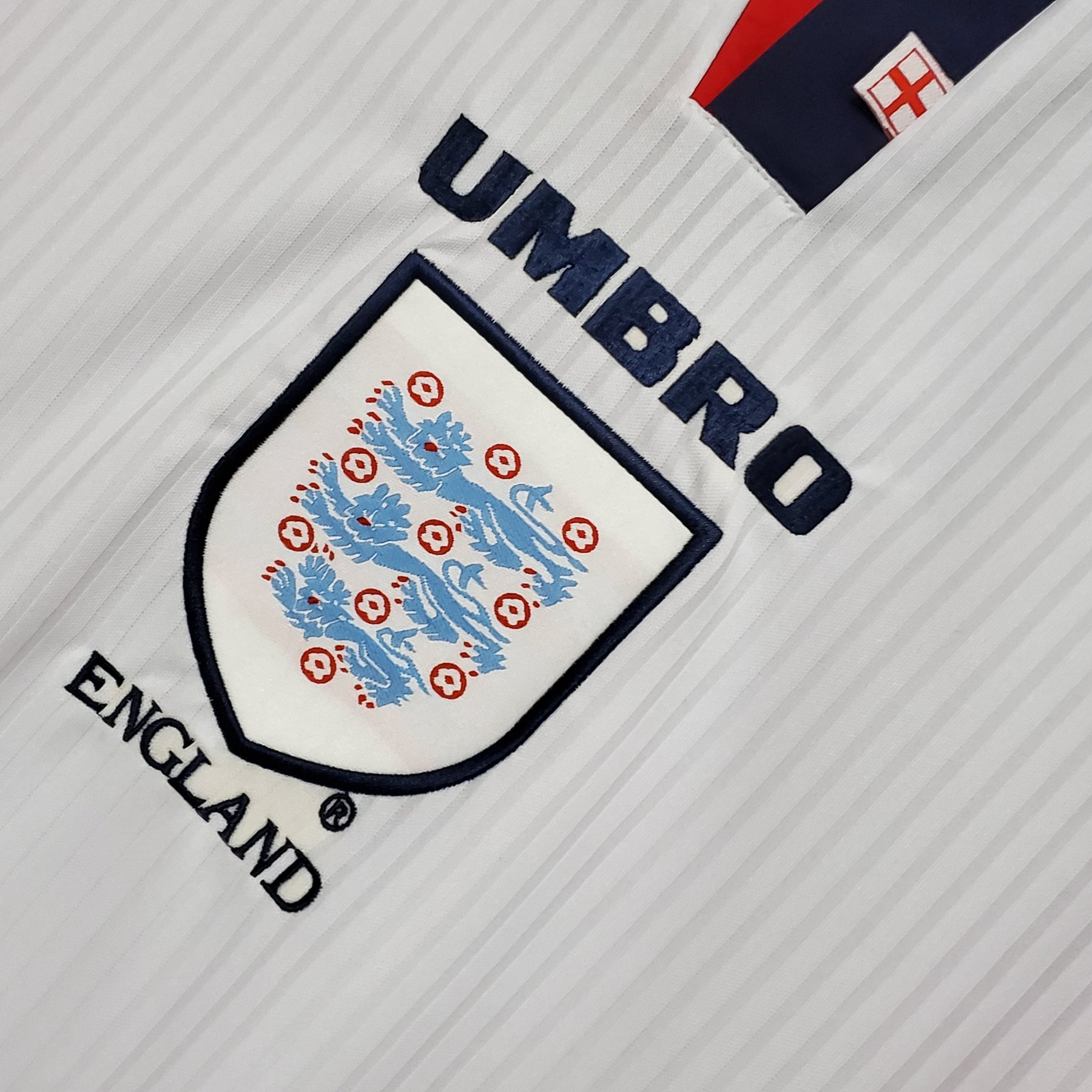 Camisa Manga Longa Seleção Inglaterra 1998 - Branco | Futmantos