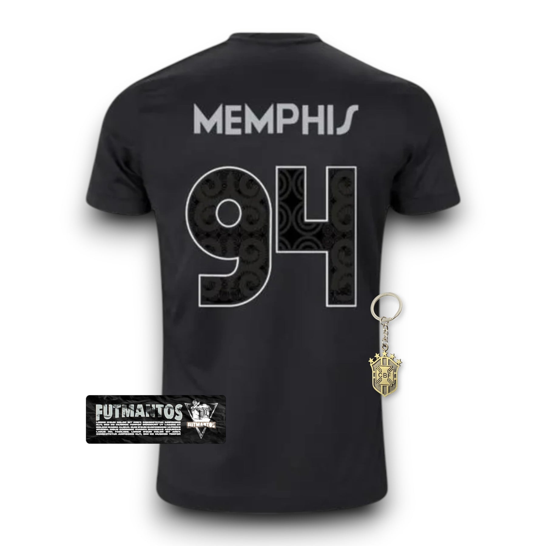 Camisa Corinthians ll 24/25 Memphis 94 - Torcedor - Preto | Futmantos