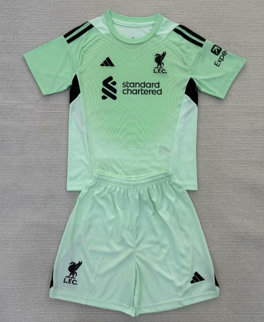 Conjunto Infantil Liverpool Goleiro 2025/26 | Futmantos