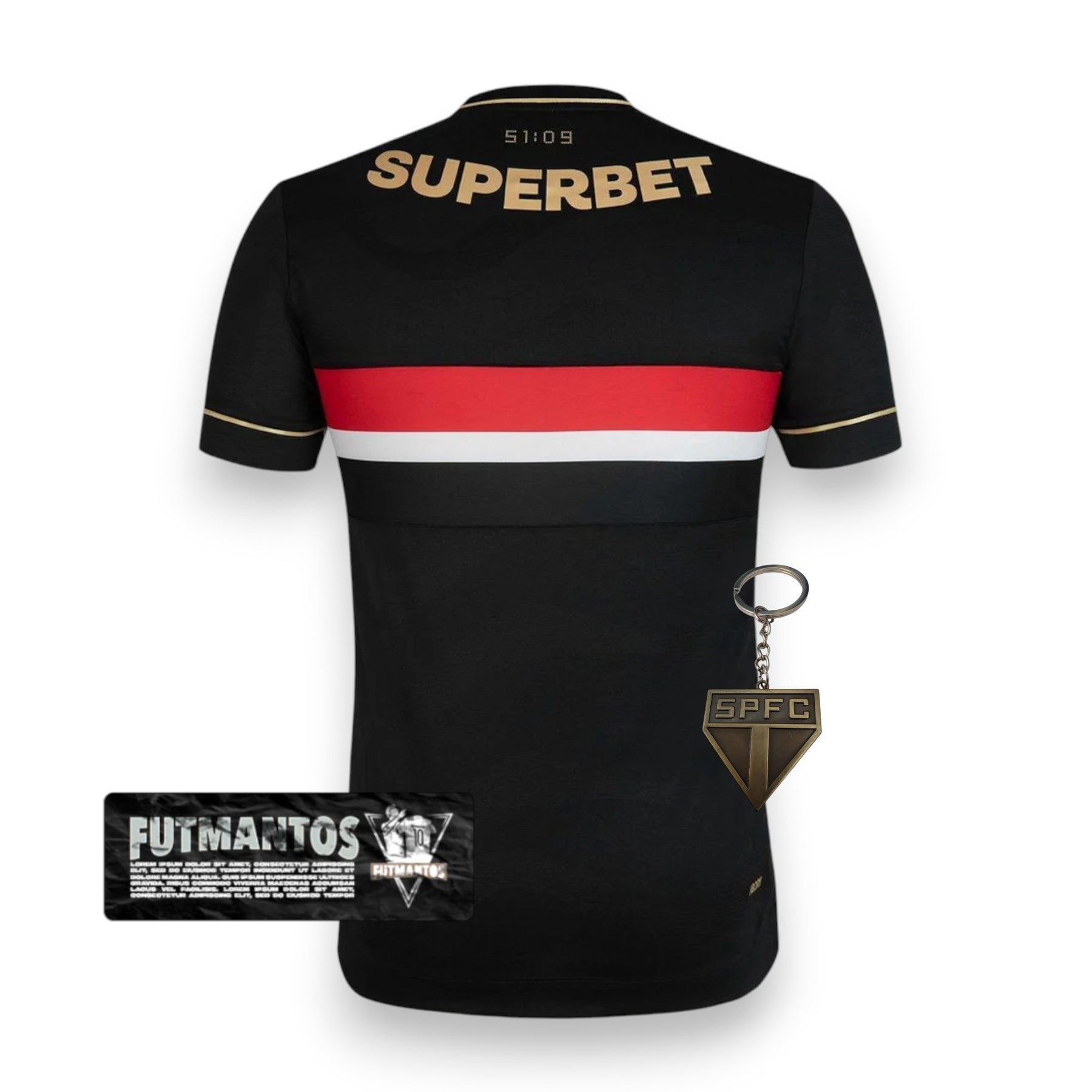 Camisa São Paulo III Preta 25/26 | Futmantos