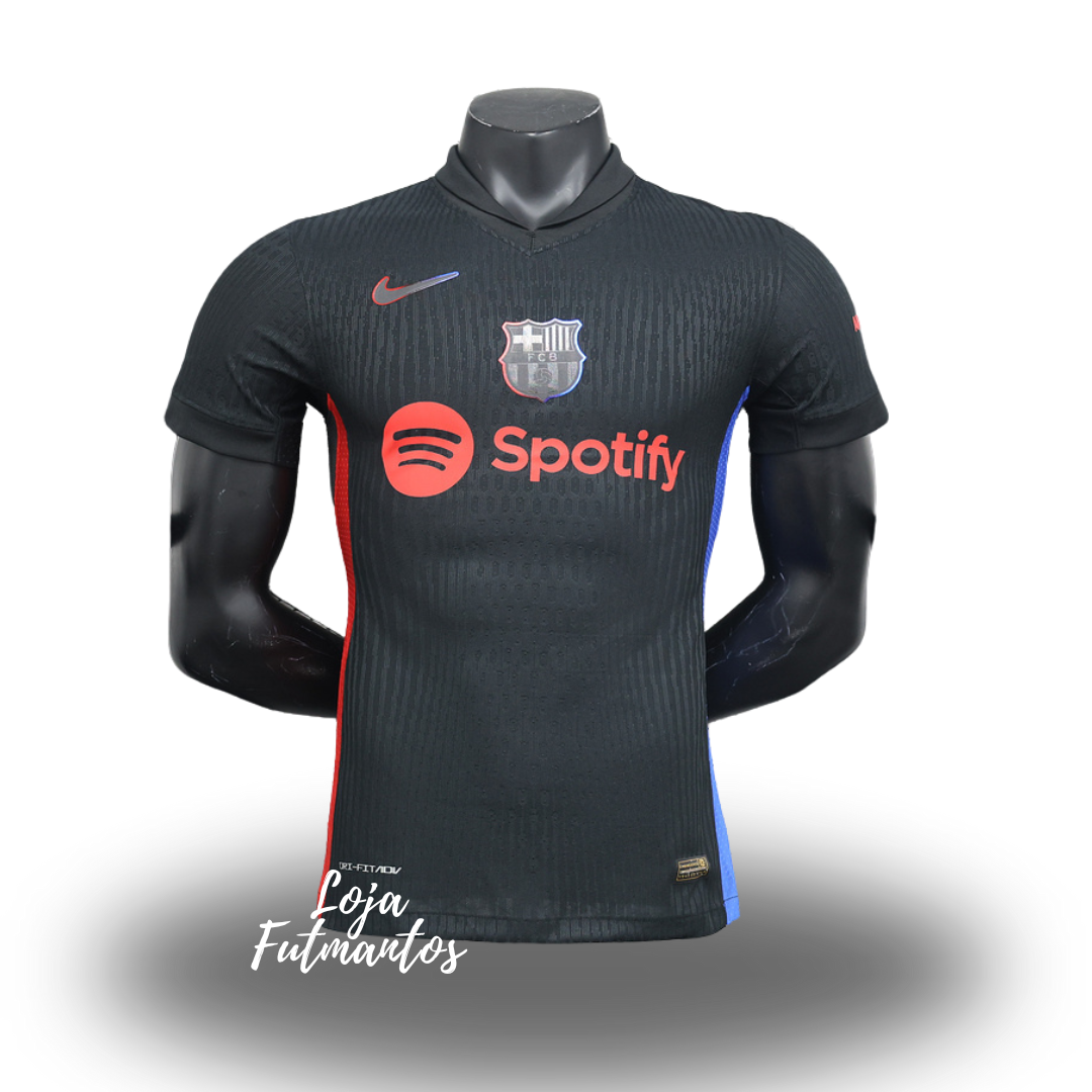Camisa Barcelona 24/25 Versão Jogador - Preto | Futmantos