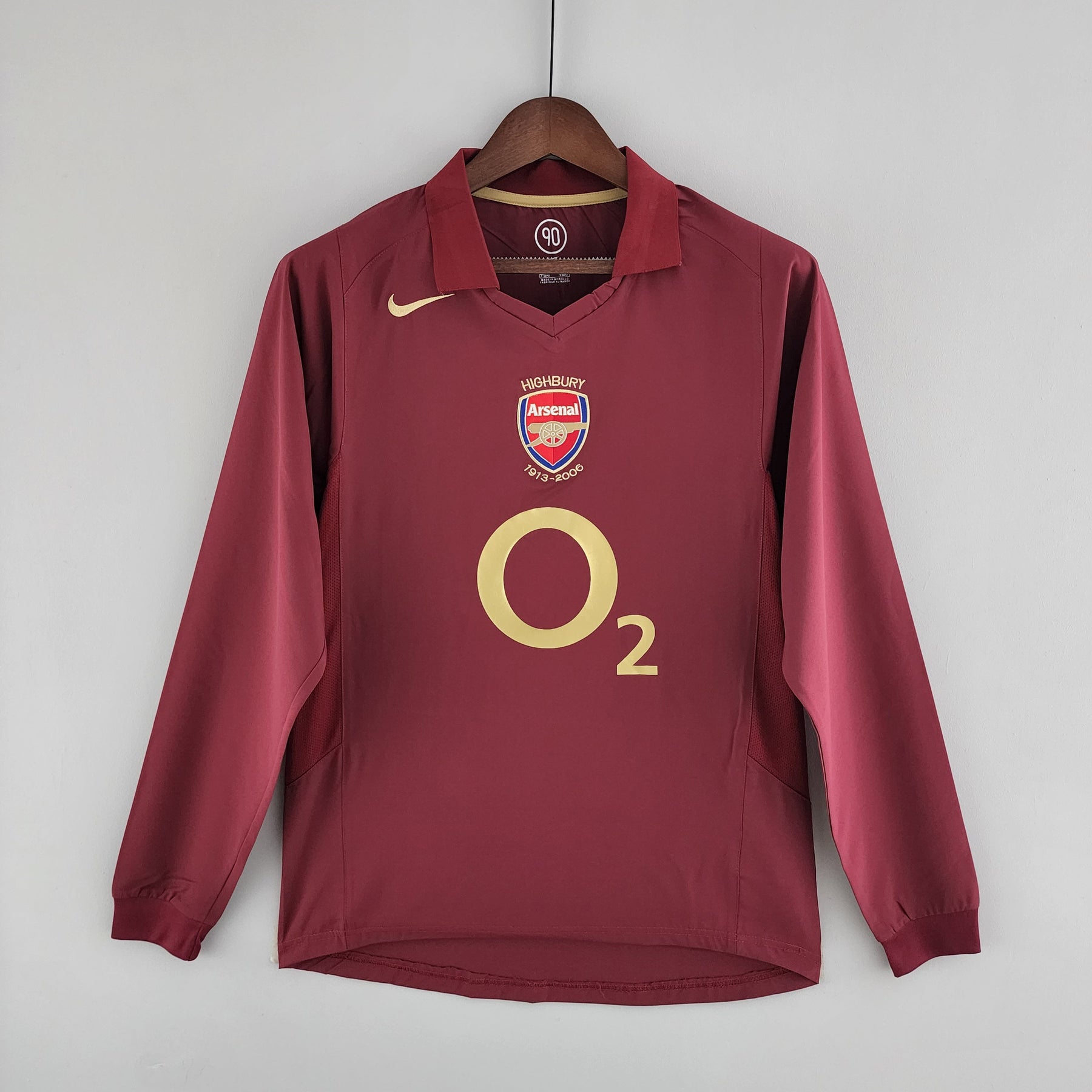 Camisa Manga Longa Arsenal 05/06 - Bordo | Futmantos