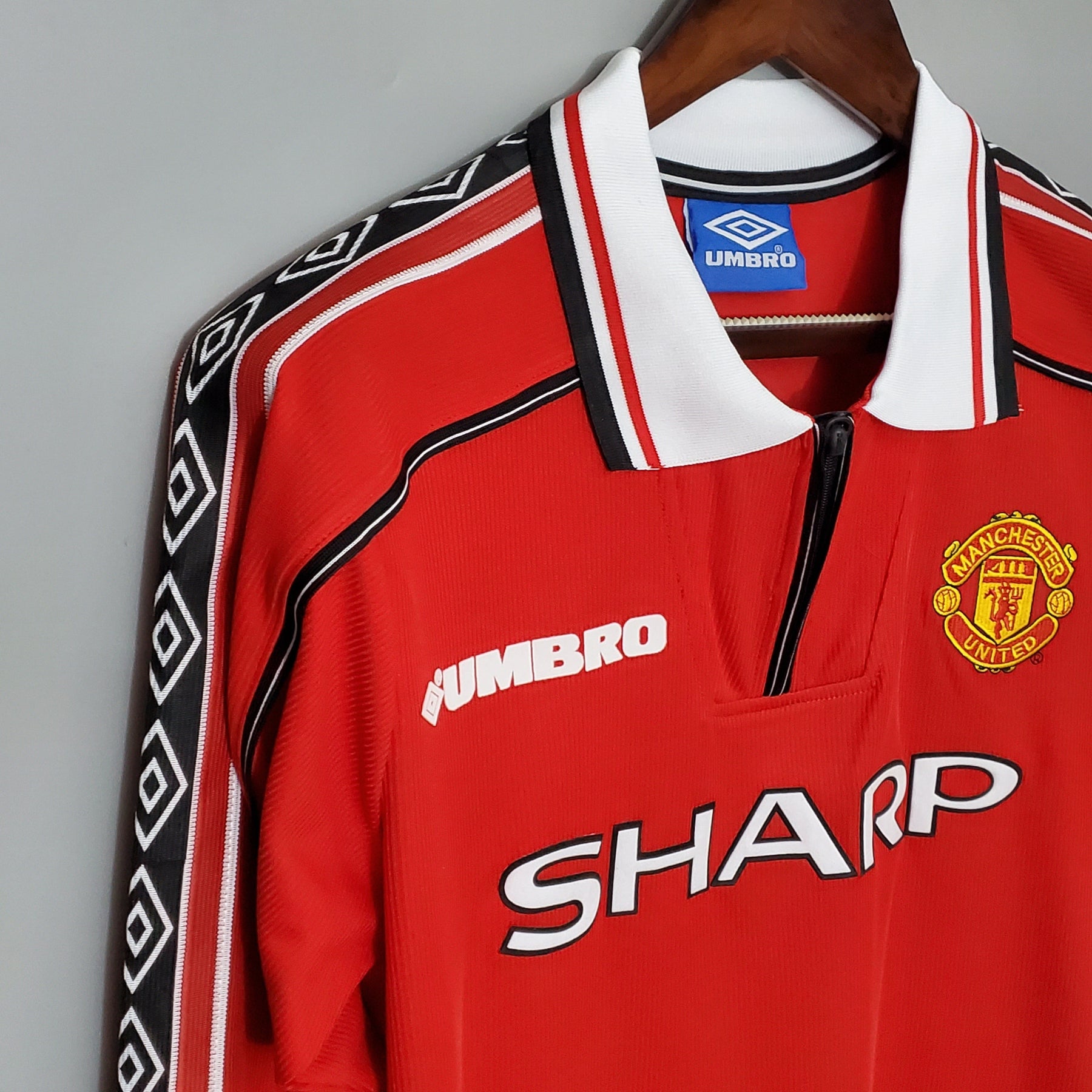 Camisa Manga Longa Manchester United 1998/99 - Vermelho | Futmantos