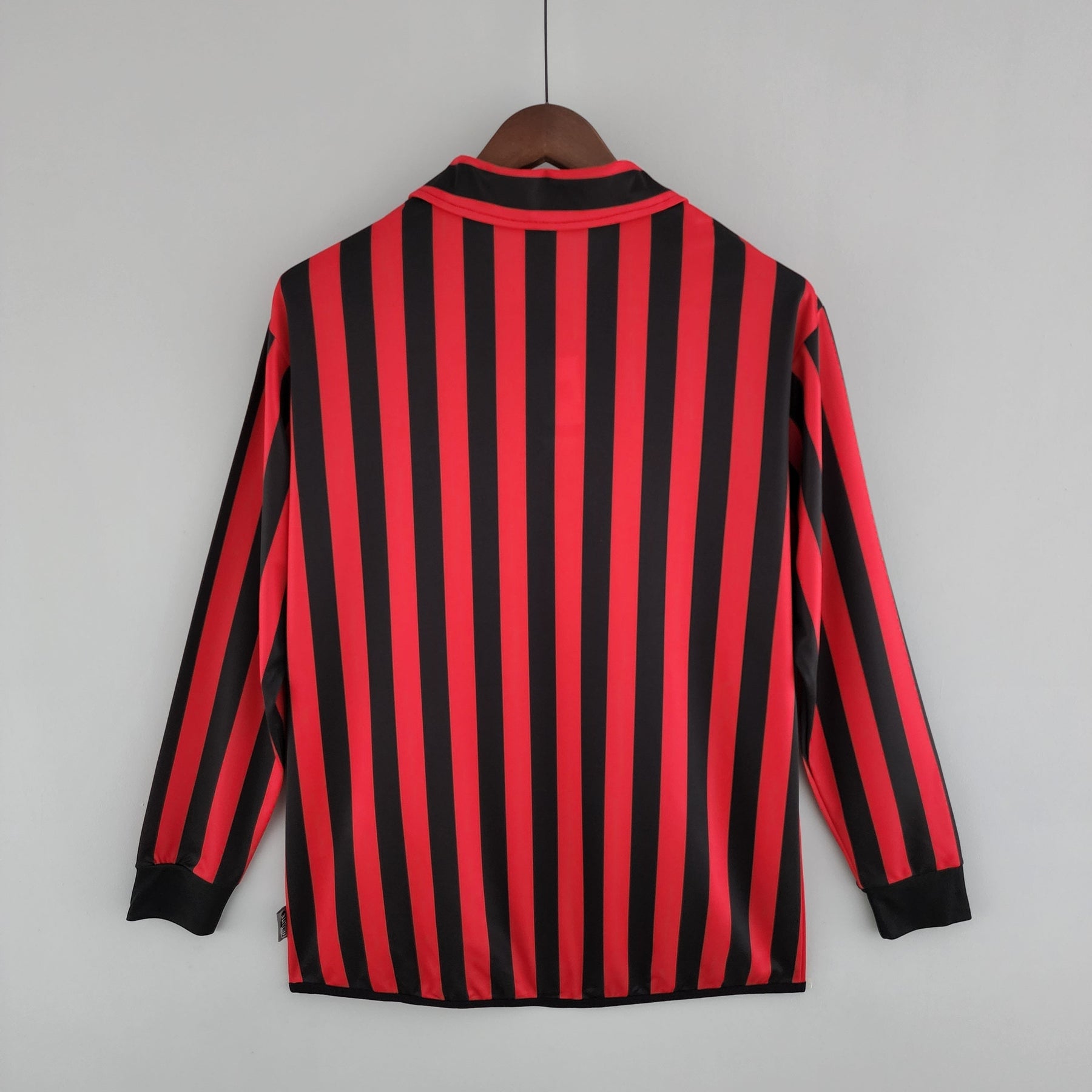 Camisa Manga Longa Milan 1999/2000 - Preto e Vermelho | Futmantos