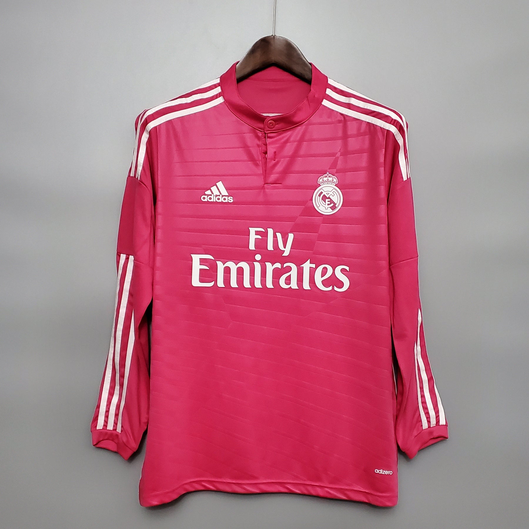 Camisa Manga Longa Real Madrid II 14/15 - Rosa | Futmantos