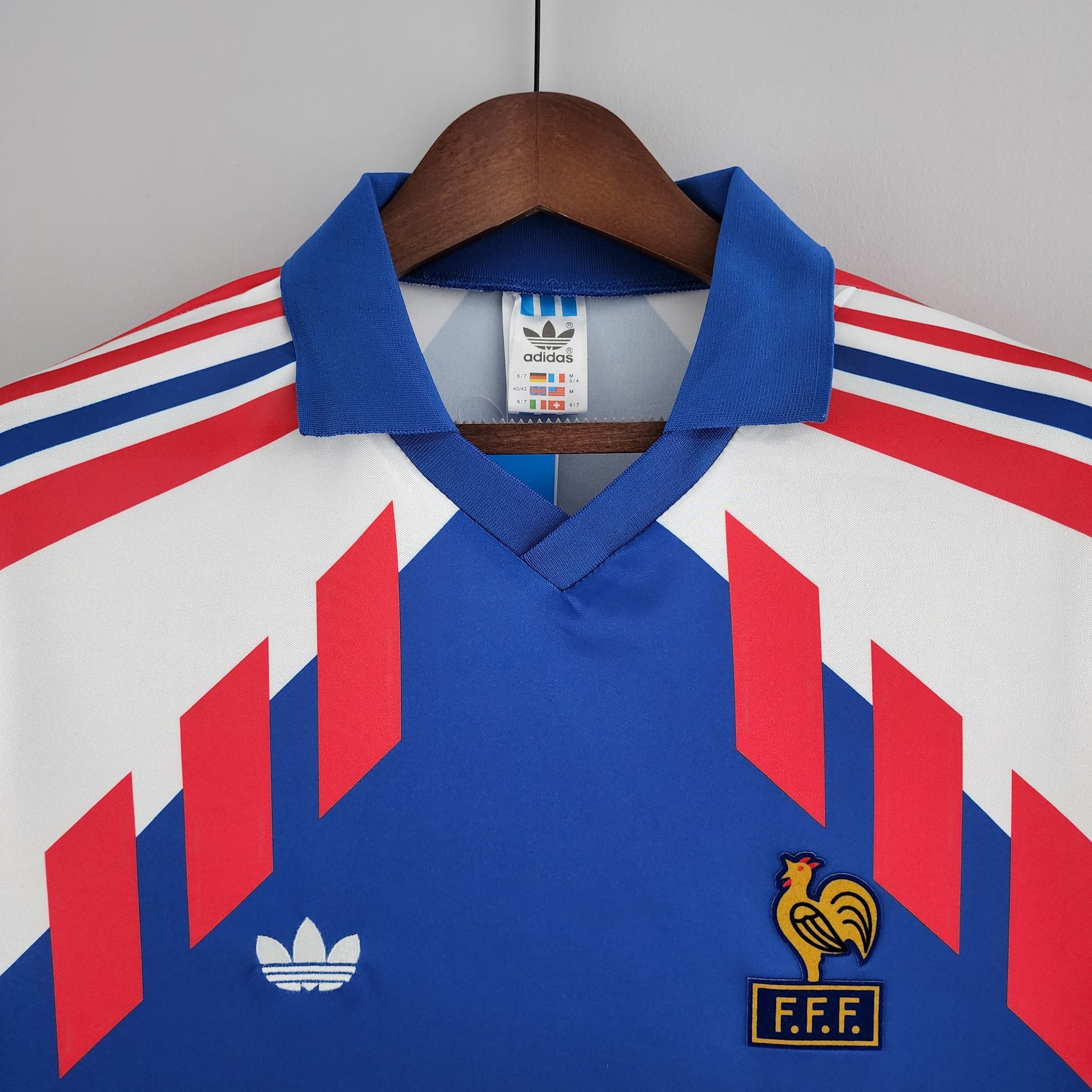 Camisa Manga Longa Seleção França 88/90 - Azul | Futmantos