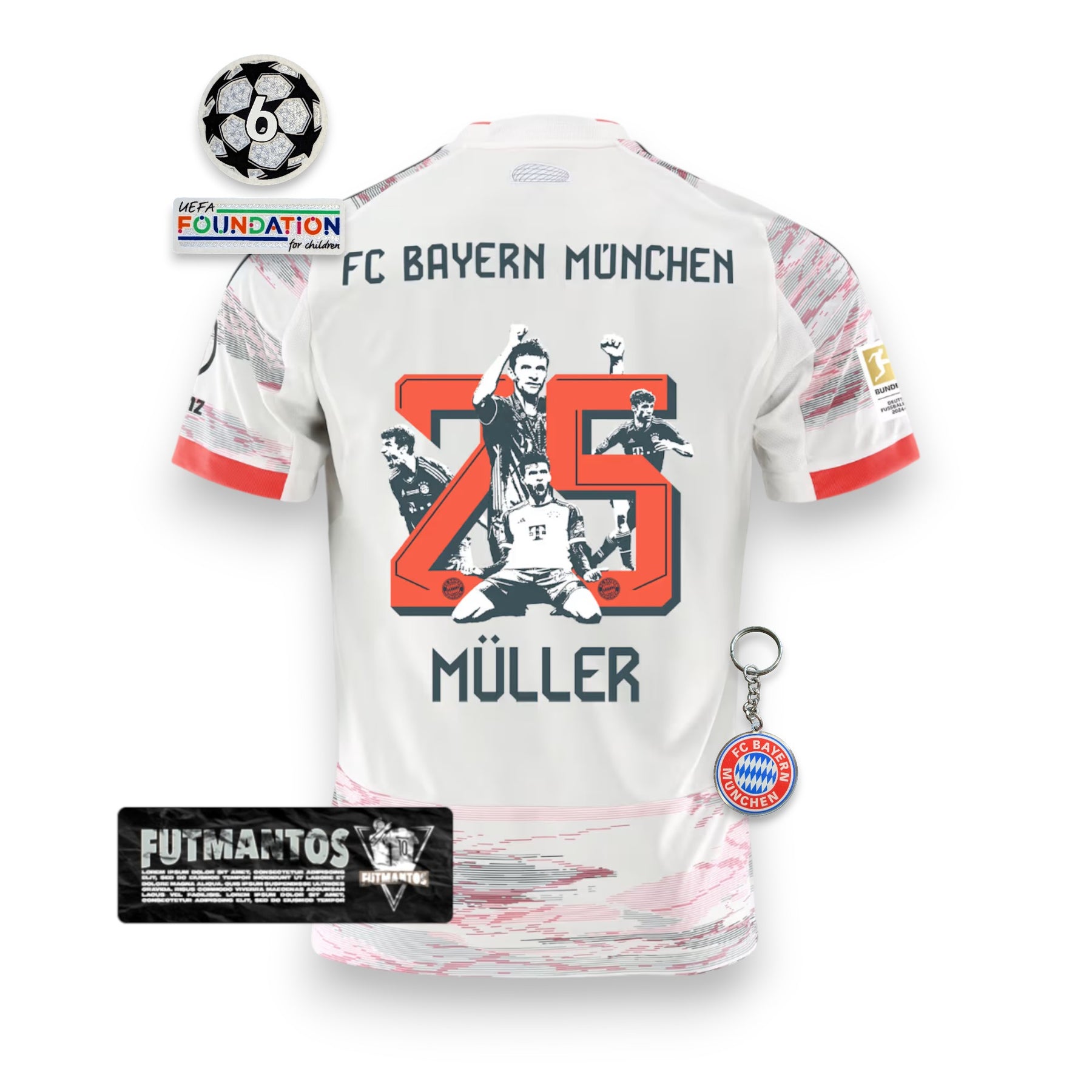 Camisa Bayern de Munique MÜLLER #25 - 25/26 | FutMantos