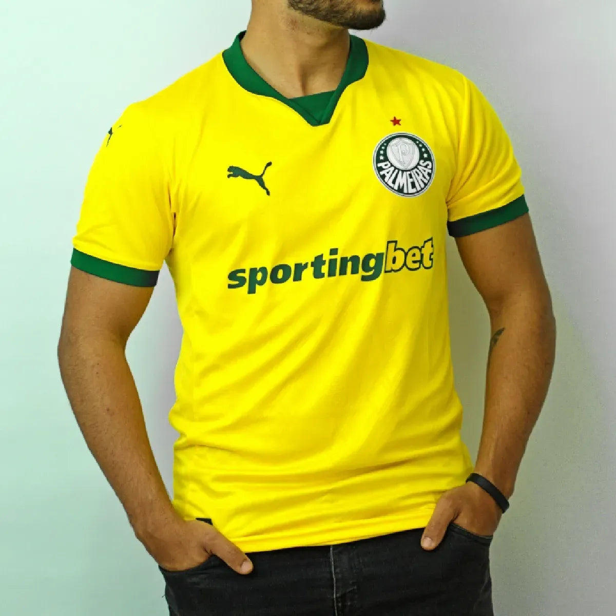 Camisa Palmeiras III Verde e Amarela 25/26 - Versão Jogador | Futmantos