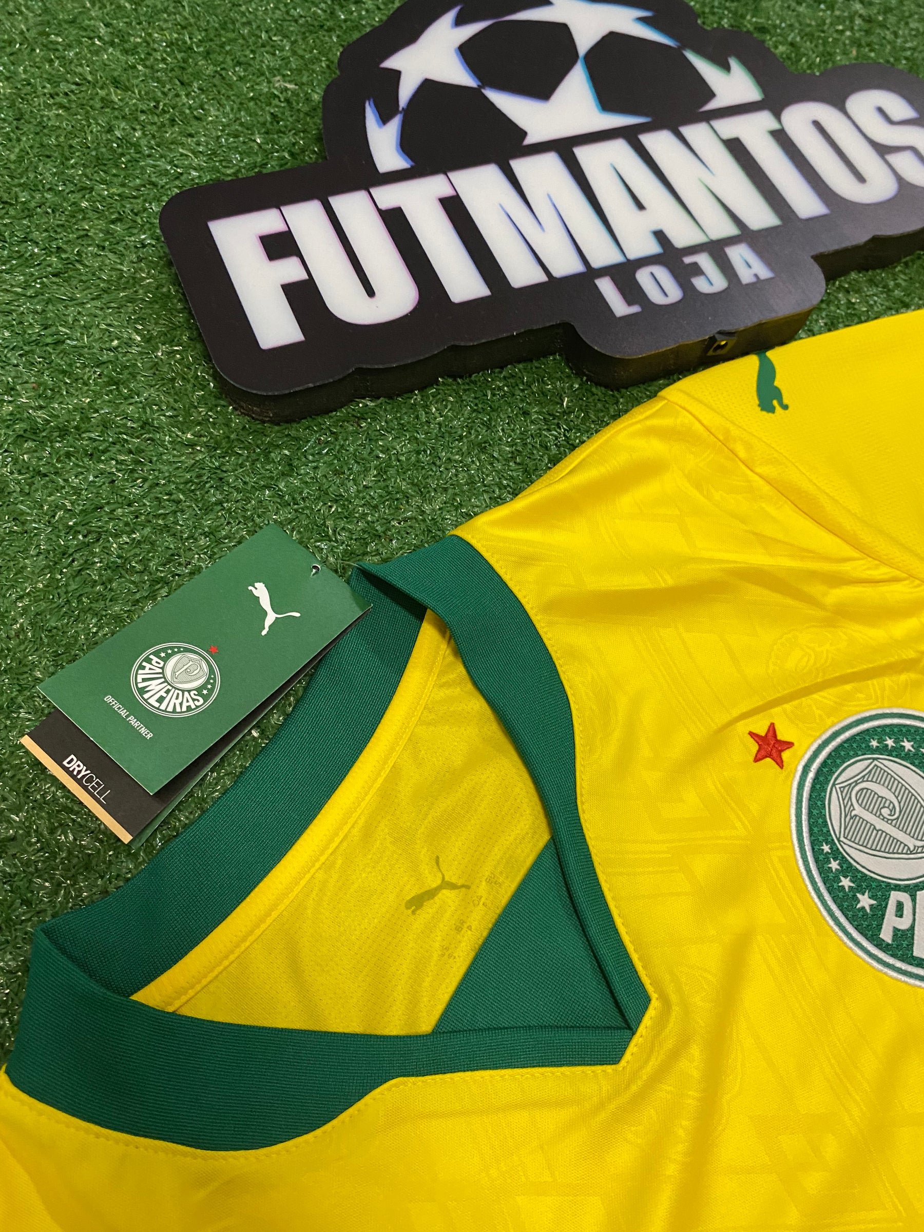 Camisa Palmeiras III Verde e Amarela 25/26 - Versão Jogador | Futmantos