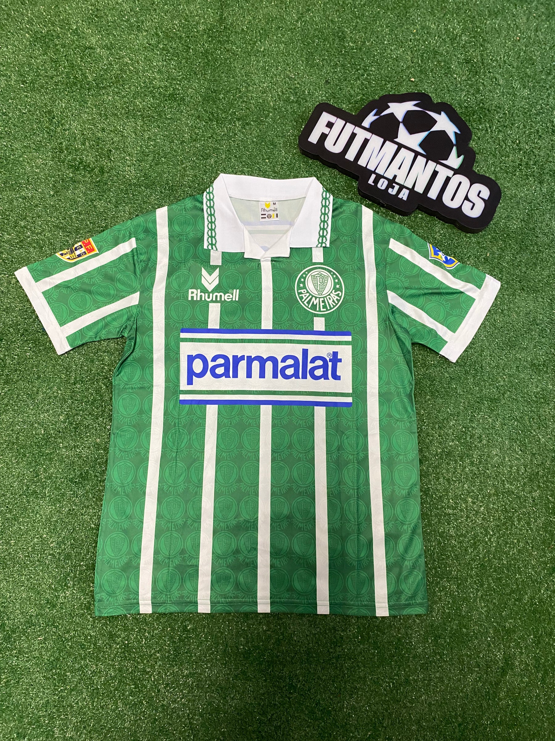 Camisa Palmeiras Retrô 93/94 - Rhumell - Com Patchs | Futmantos
