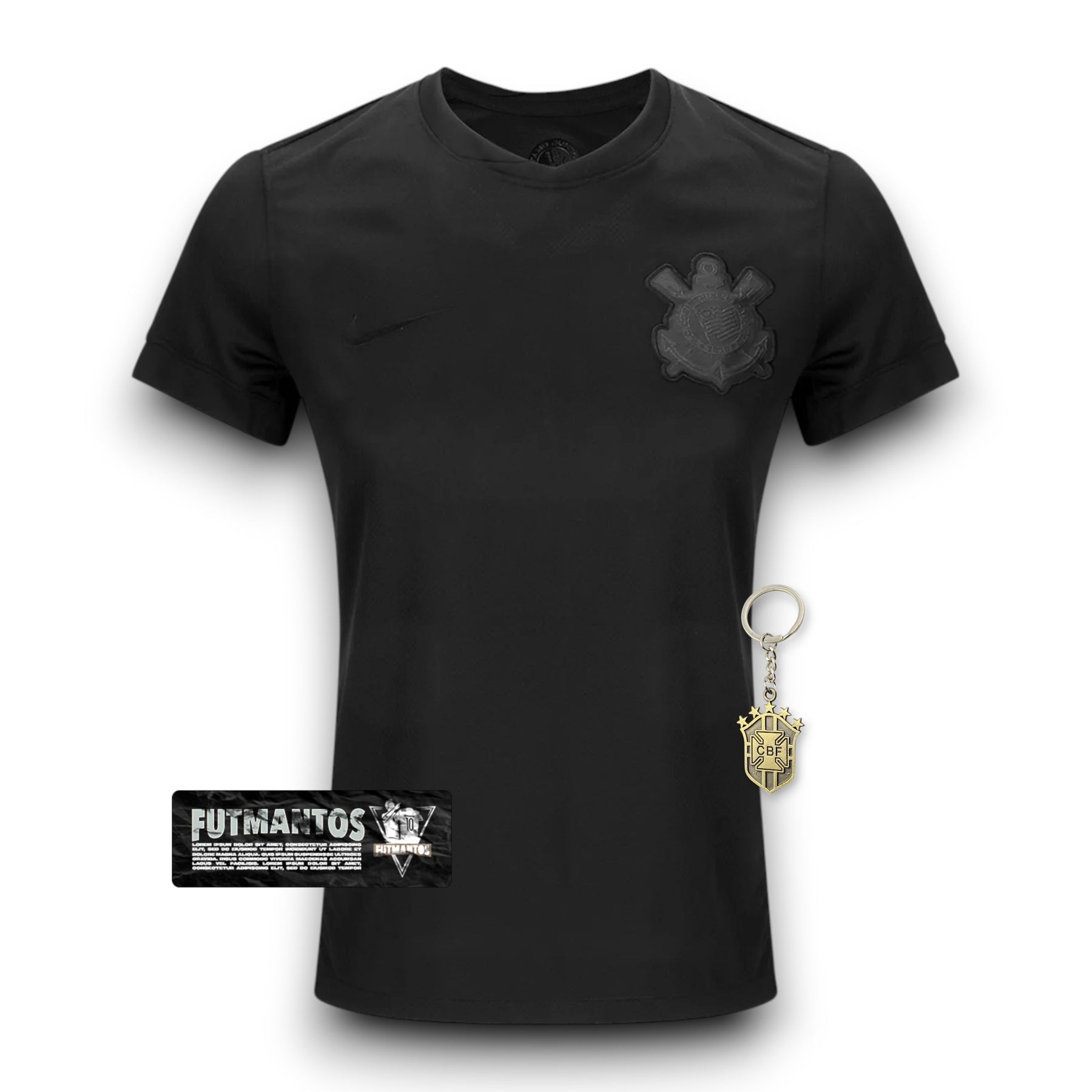 Camisa Corinthians 24/25 - Preta Feminina | Futmantos