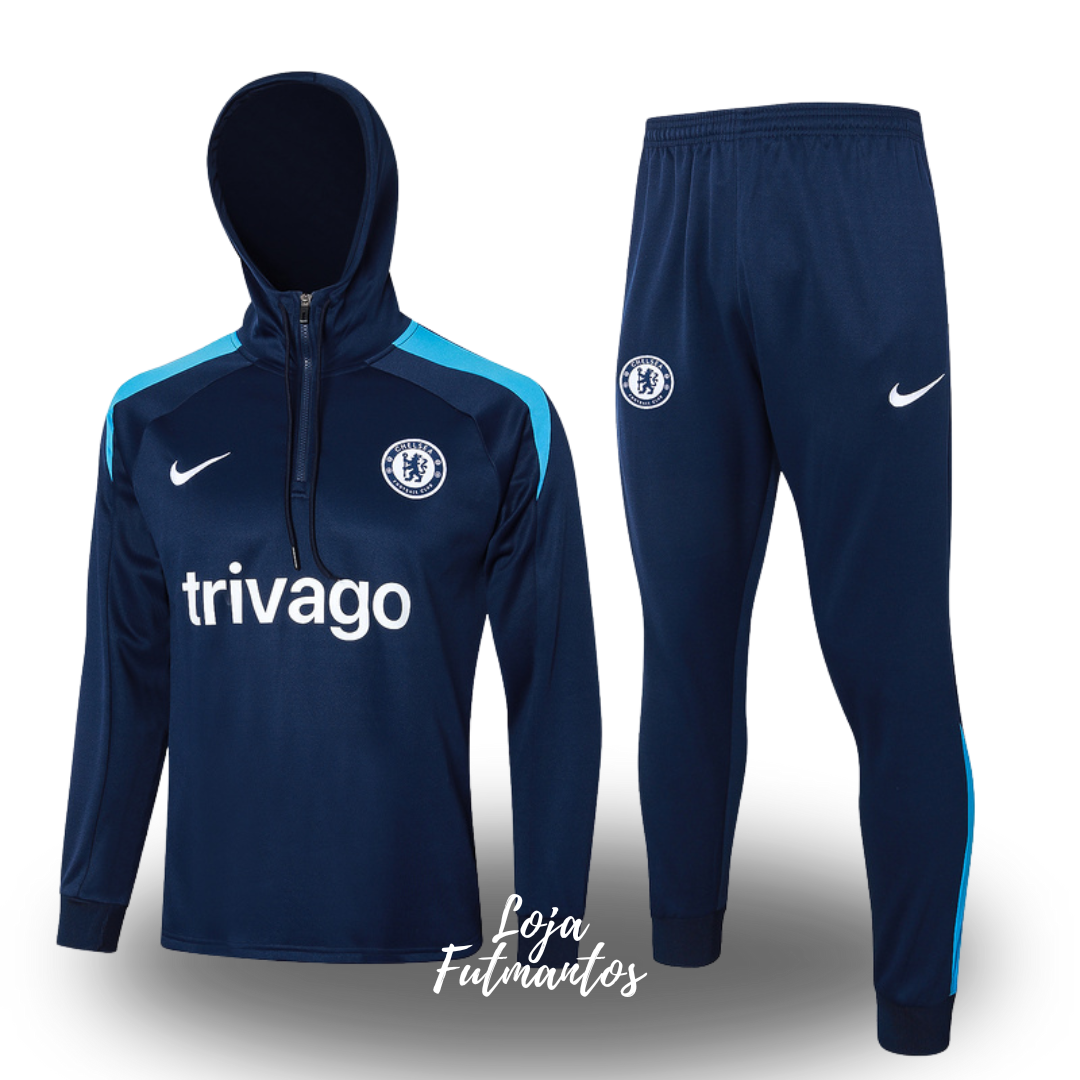 Agasalho de treino Chelsea 24/25 - com Capuz | Futmantos