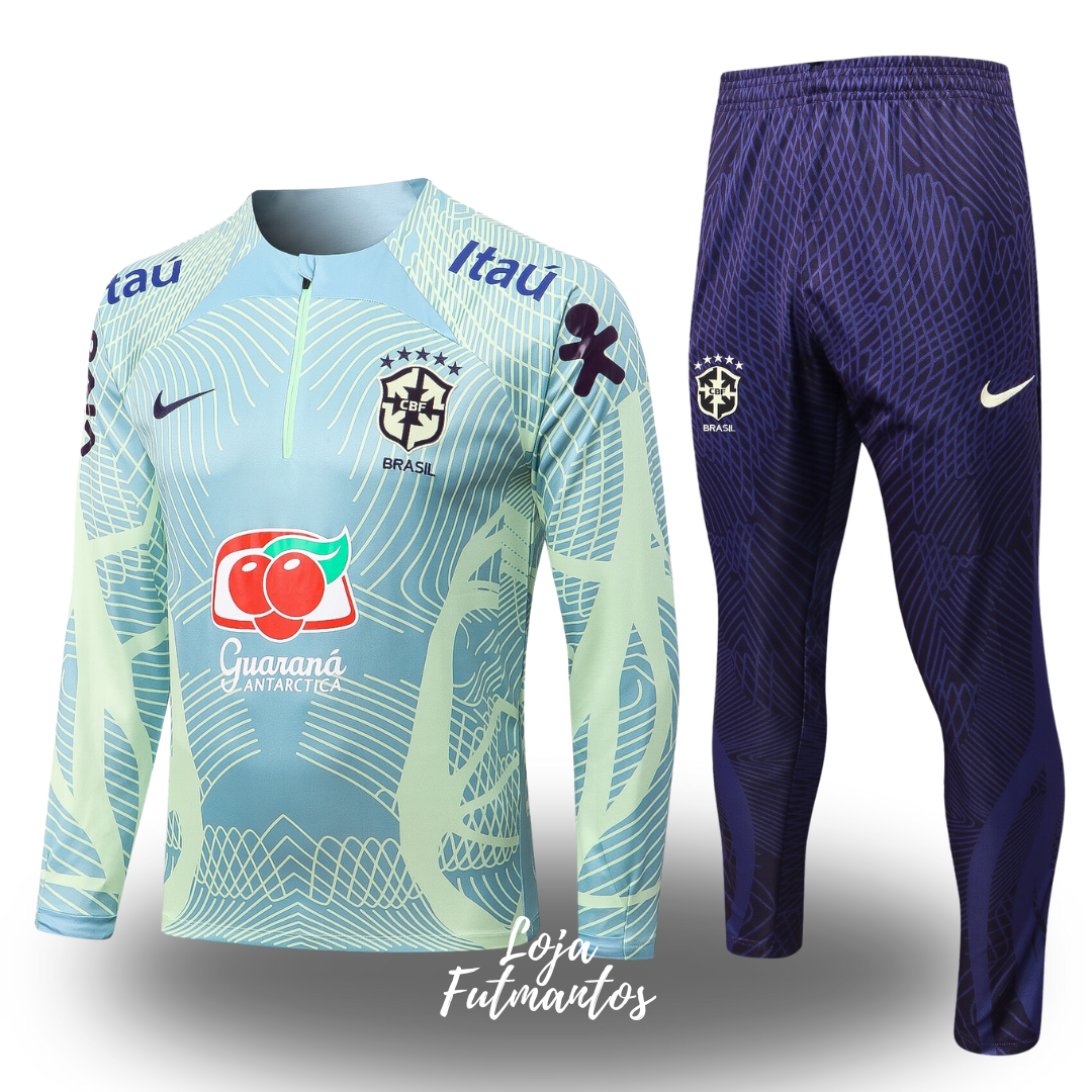 Agasalho de treino Brasil - Com patrocínios | Futmantos