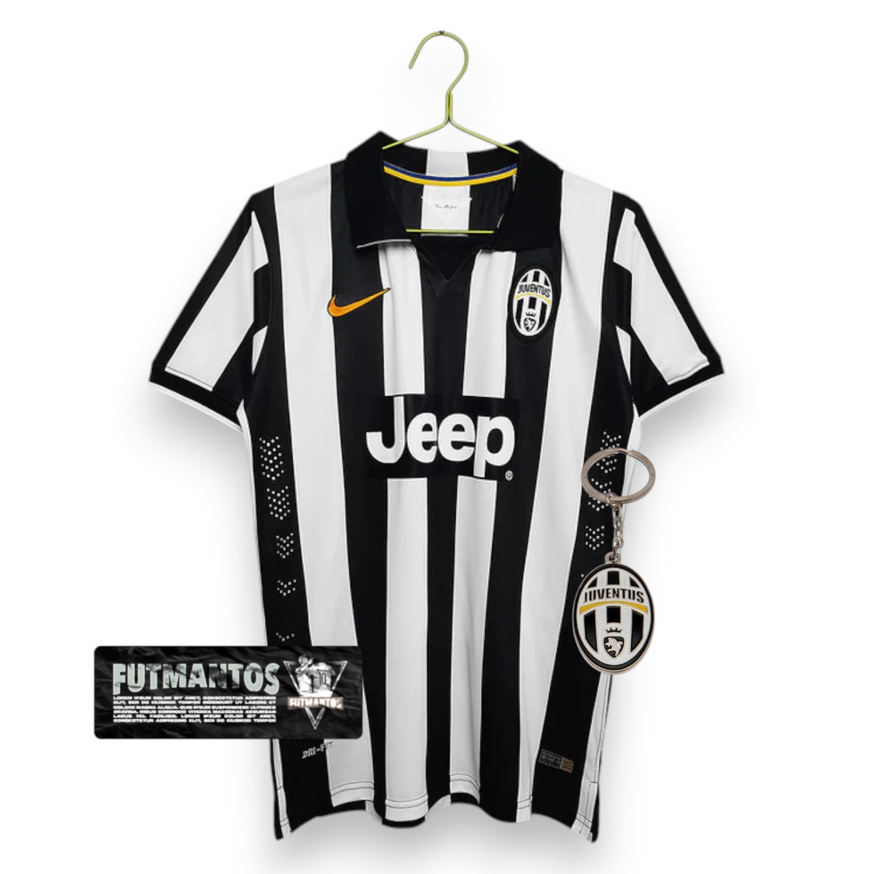 Camisa Juventus Retrô 2014/2015 - Preta/Branca | Futmantos