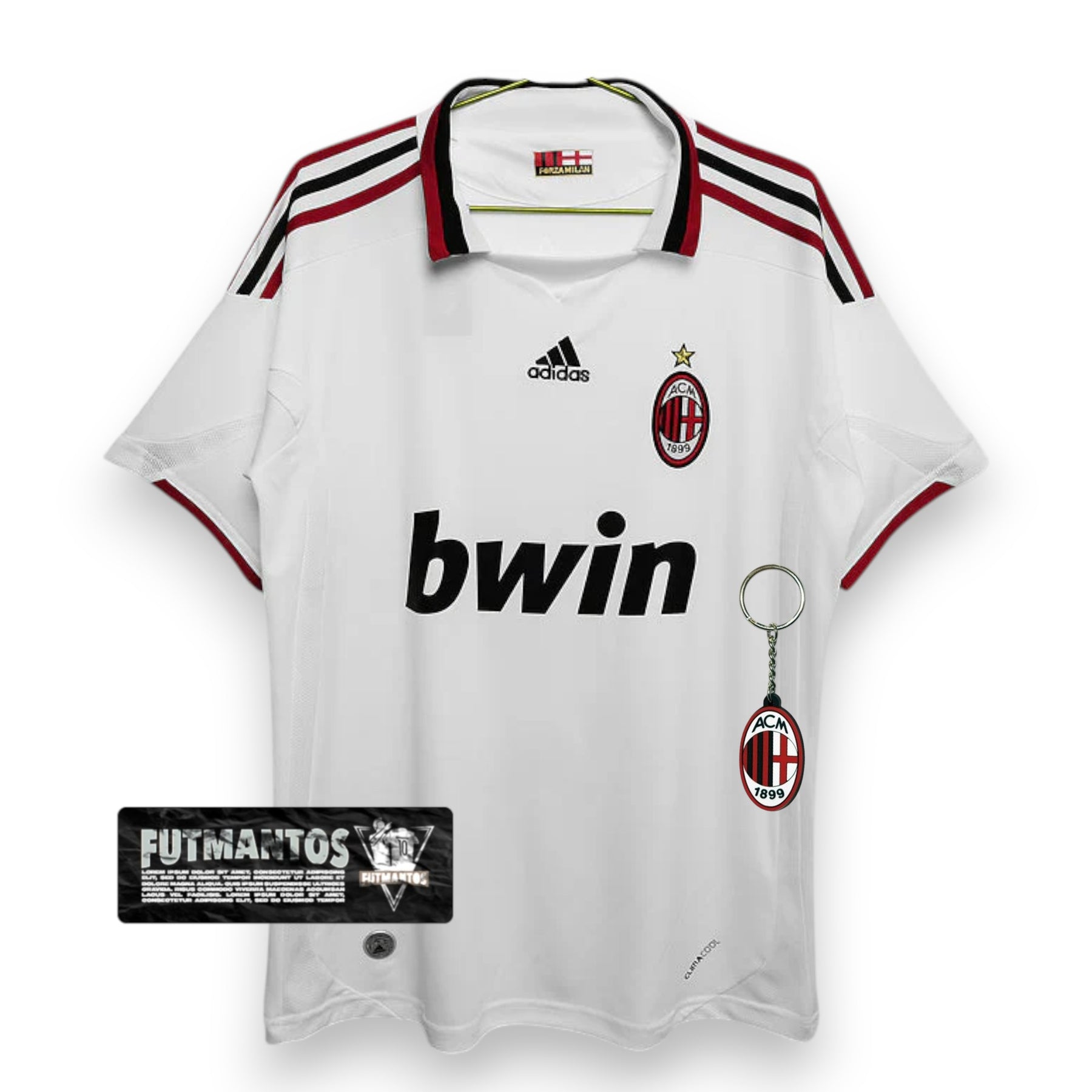 Camisa Milan Retrô 09/10 - - Branca | Futmantos