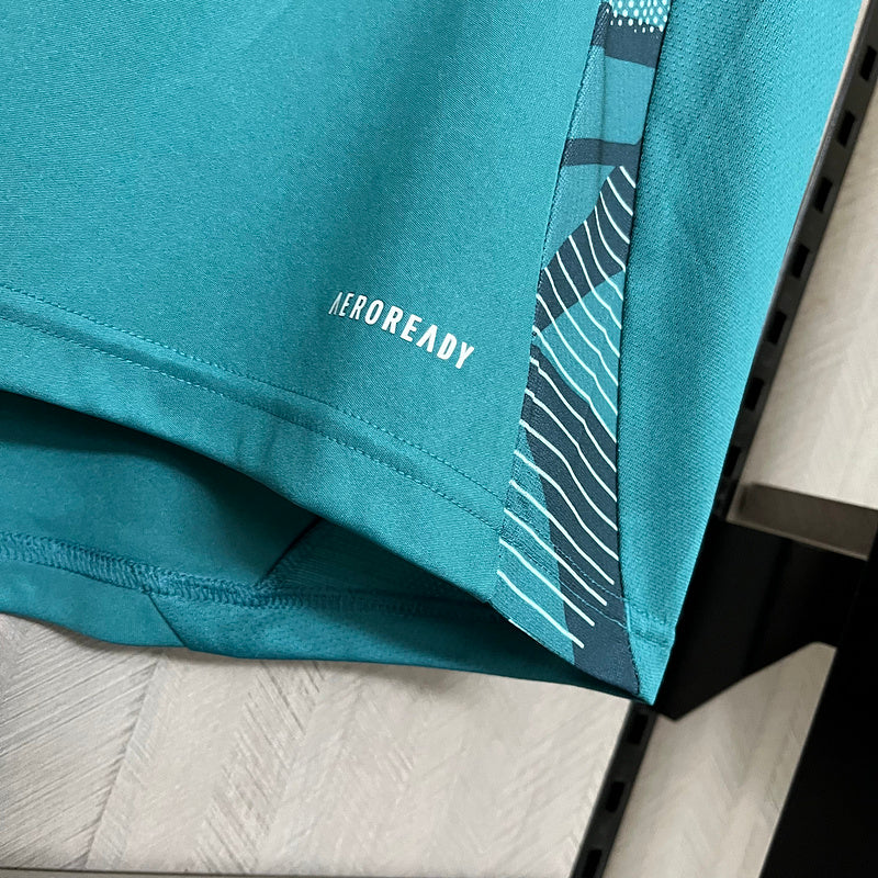 Camisa de Treino Cruzeiro 25/26 Azul Turquesa+Branco | FutMantos