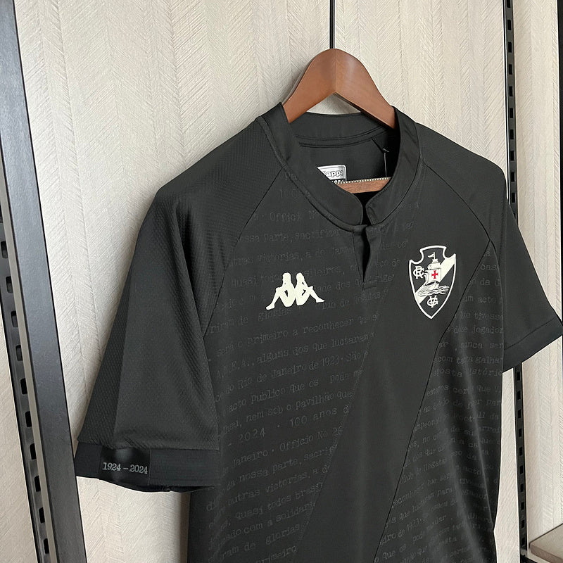 Camisa Vasco da Gama IV 24/25 Al Black Com Patrocínios | Futmantos