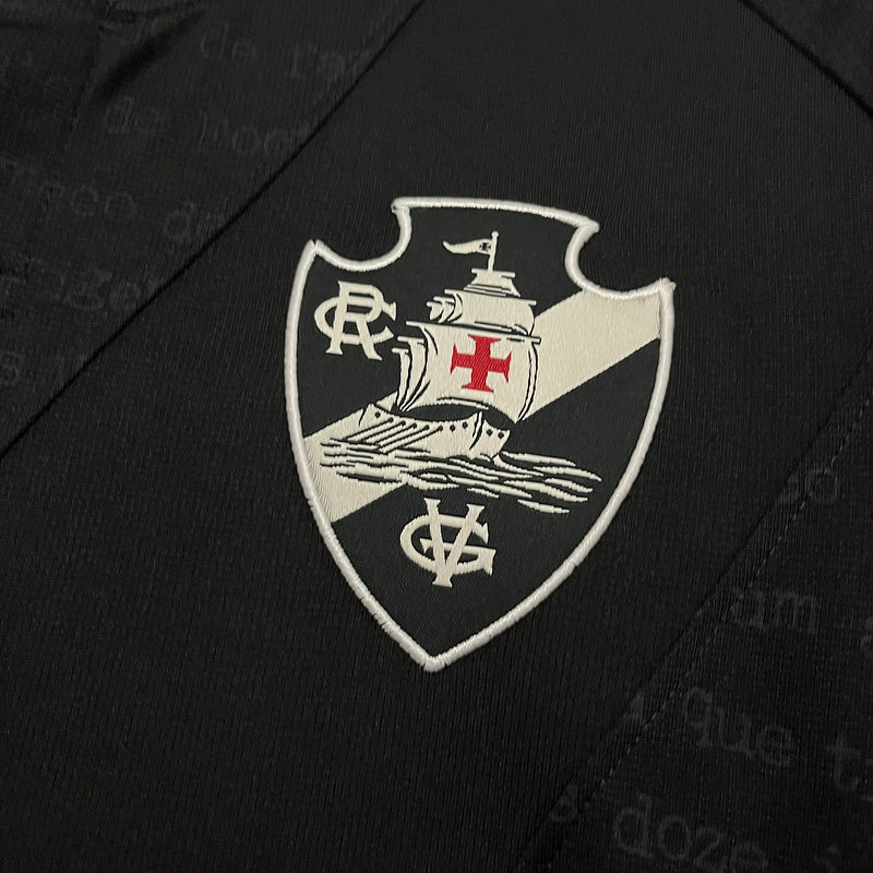 Camisa Vasco da Gama IV 24/25 Al Black Com Patrocínios | Futmantos