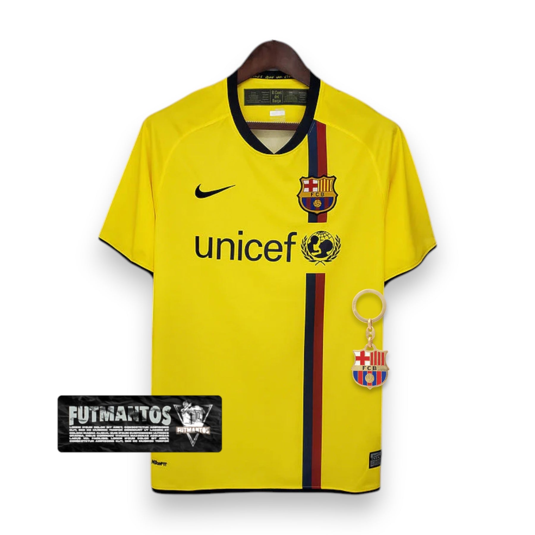 Camisa Barcelona Retrô 2008/2009 Amarela - | Futmantos