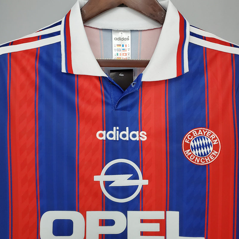 Camisa Bayern de Munique Retrô 1995/1997 Azul e Vermelha - | Futmantos