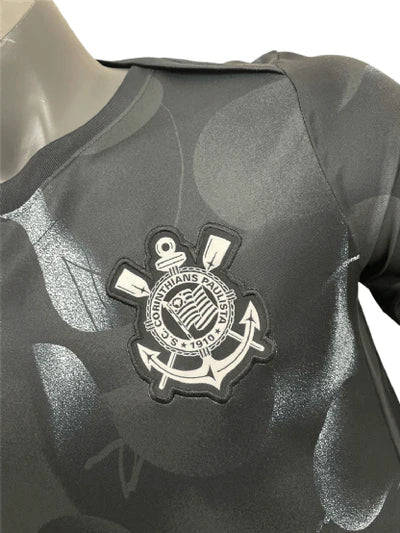 Camisa Corinthians Treino 25/26 Preta Masculina | Futmantos