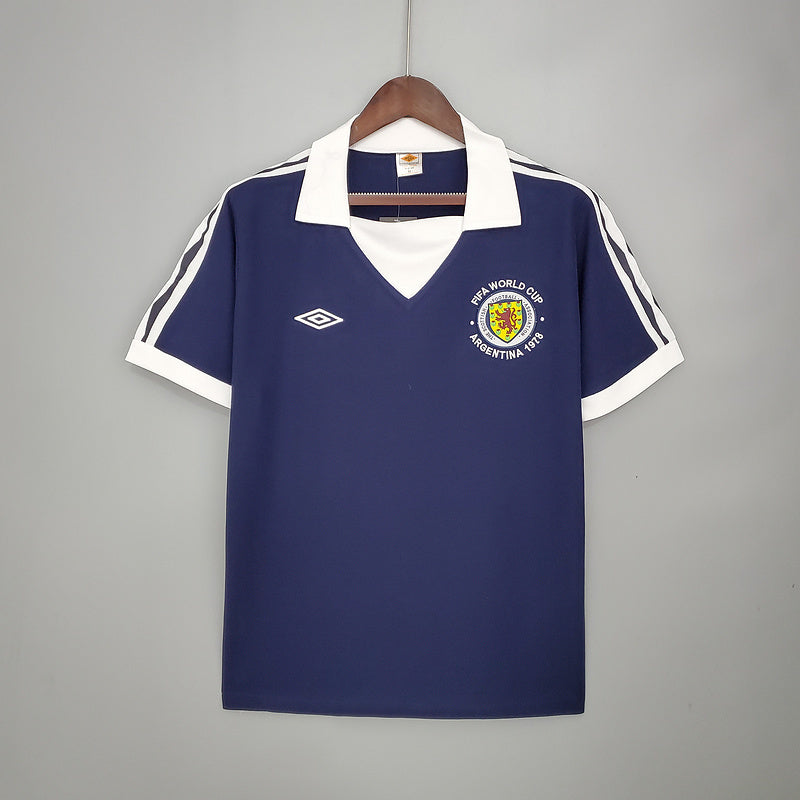 Camisa Escócia Retrô 1978 Azul - | Futmantos