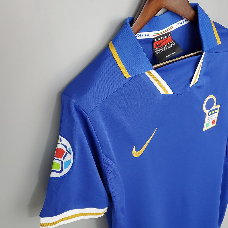 Camisa Itália Retrô 1996 Azul - | Futmantos