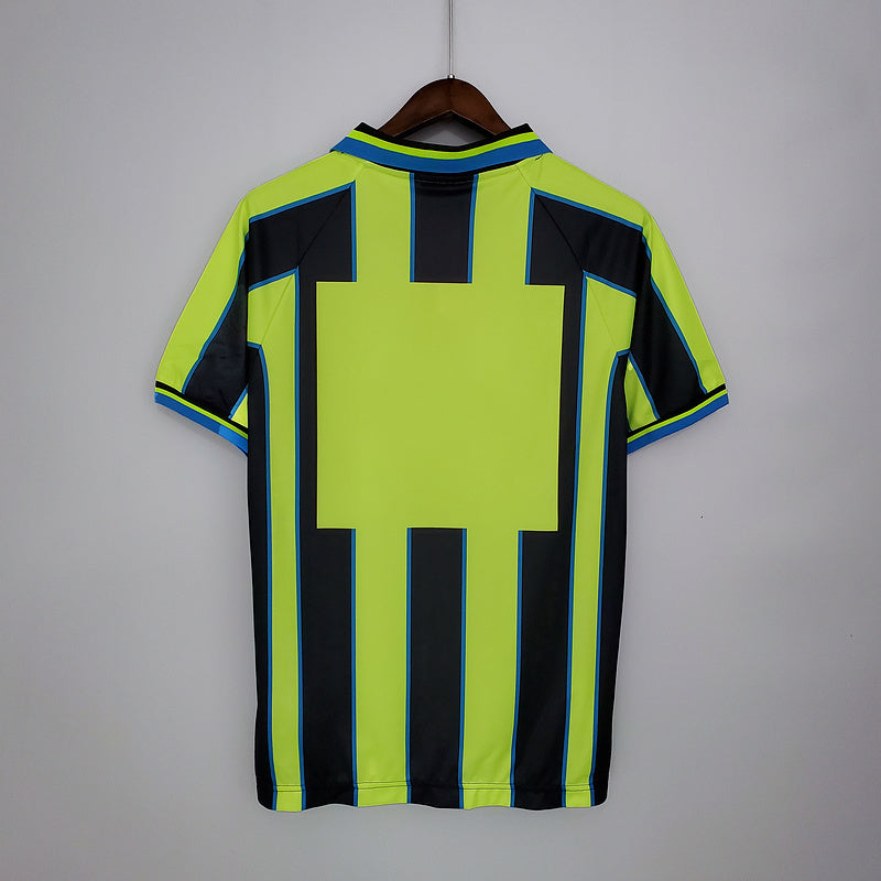 Camisa Manchester City Retrô 1998/1999 Amarela e Preta - | Futmantos
