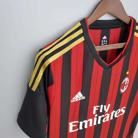 Camisa Milan Retrô 2013/2014 Vermelha e Preta - | Futmantos
