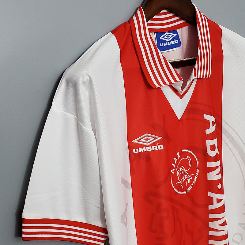 Camisa Ajax Retrô 1995/1996 Vermelha e Branca - | Futmantos