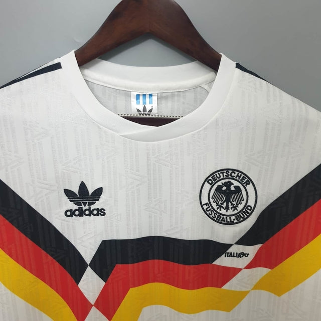 Camisa Seleção Alemanha Retrô 1990 Branca - | Futmantos