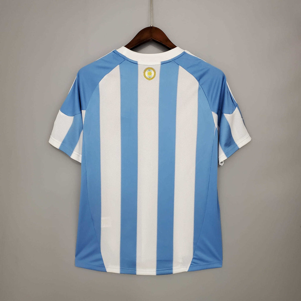 Camisa Argentina Retrô 2010 Azul e Branca - | Futmantos