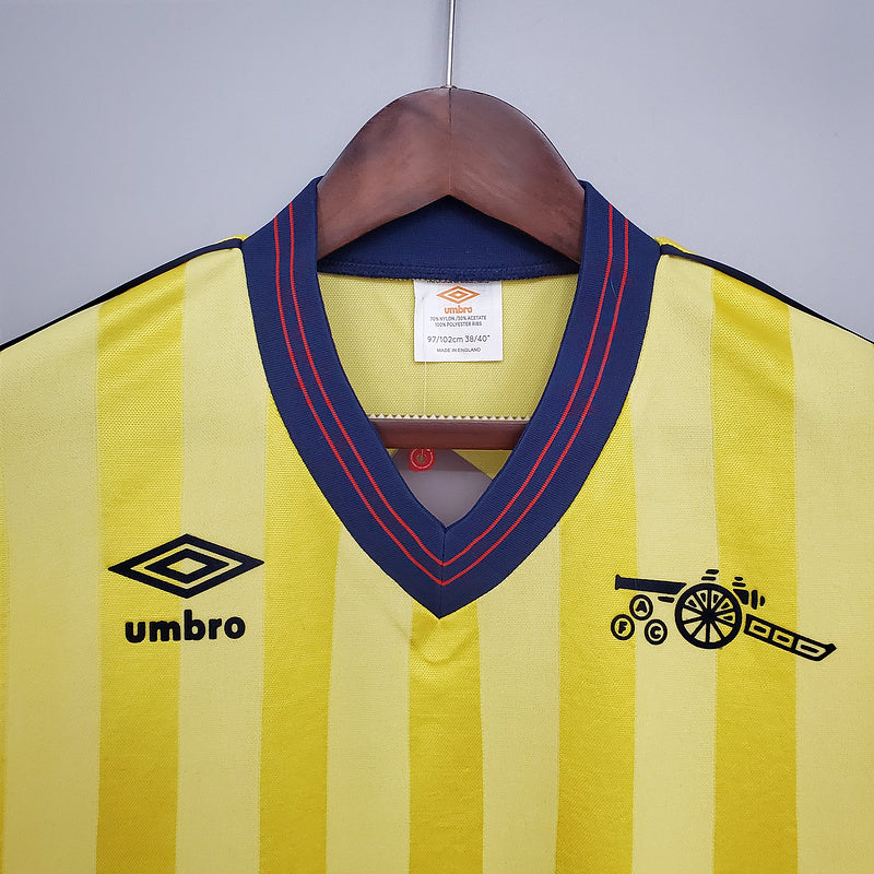 Camisa Arsenal Retrô 1983/1986 Amarela - | Futmantos