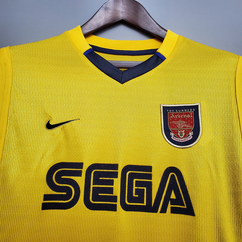 Camisa Arsenal Retrô 1999/2000 Amarela - | Futmantos