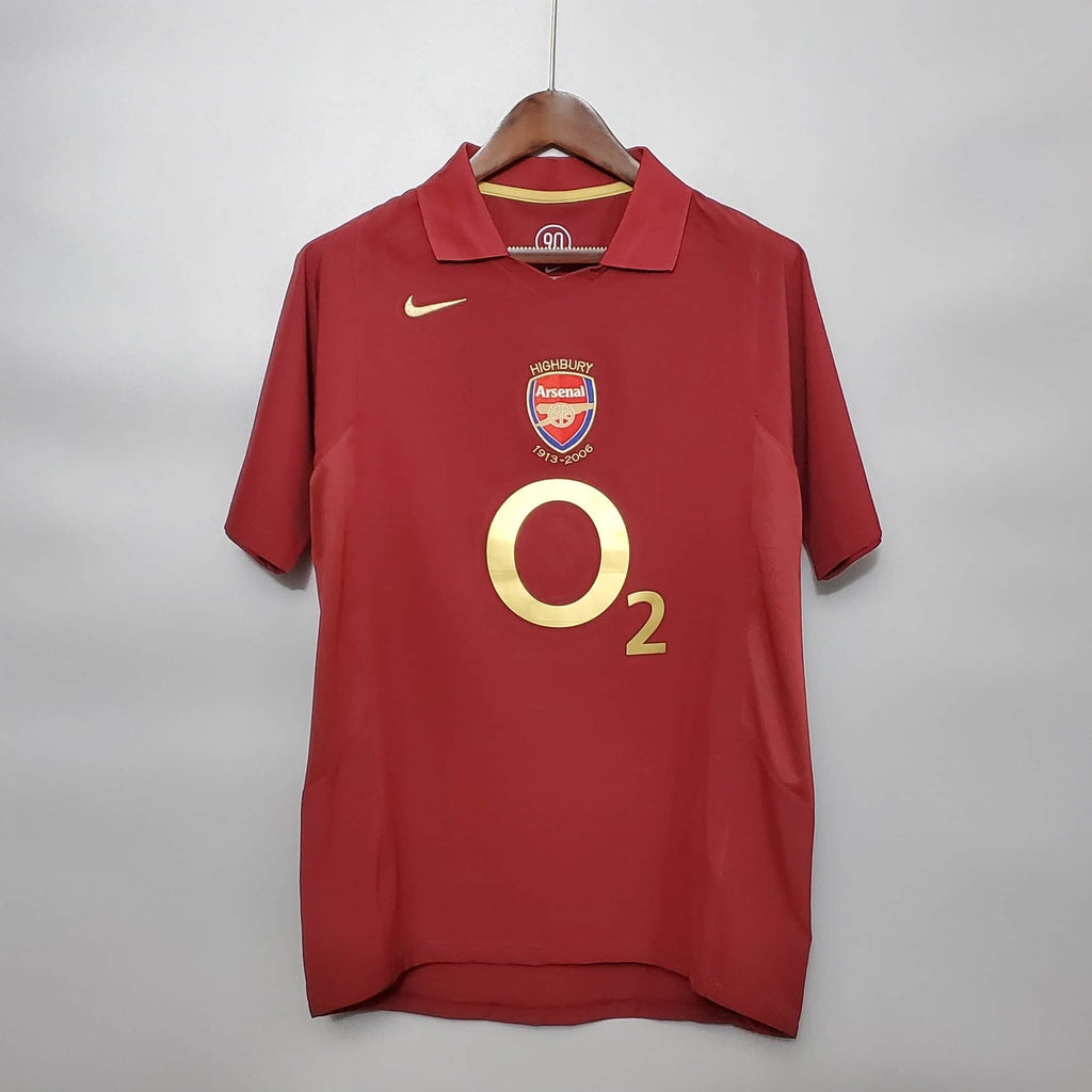 Camisa Arsenal Retrô 2005/2006 Vinho - | Futmantos