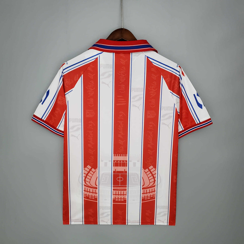 Camisa Atlético de Madrid Retrô 1996/1997 Branca e Vermelha - | Futmantos
