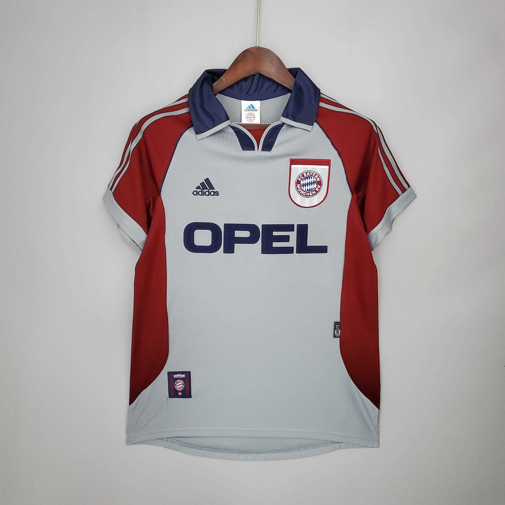 Camisa Bayern de Munique Retrô 1998/1999 Vermelha e Cinza - | Futmantos
