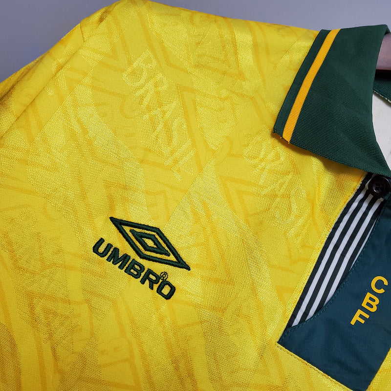 Camisa Seleção Brasileira Retrô 1991/1993 Amarela - | Futmantos