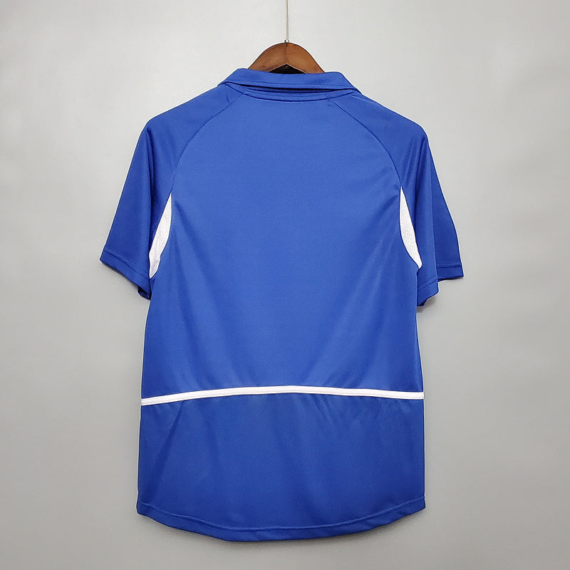 Camisa Seleção Brasileira Retrô 2002 Azul - | Futmantos
