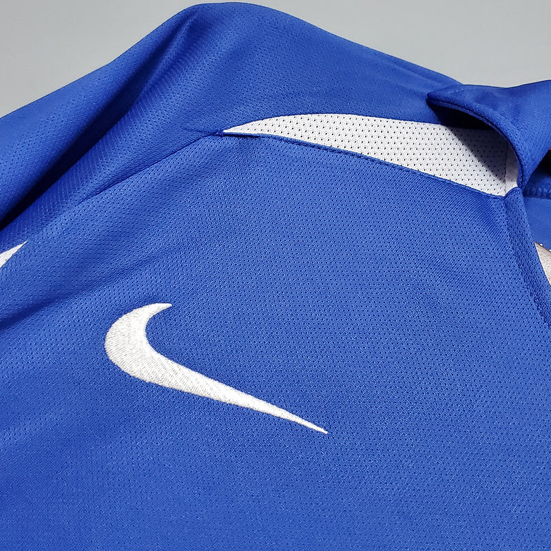 Camisa Seleção Brasileira Retrô 2002 Azul - | Futmantos