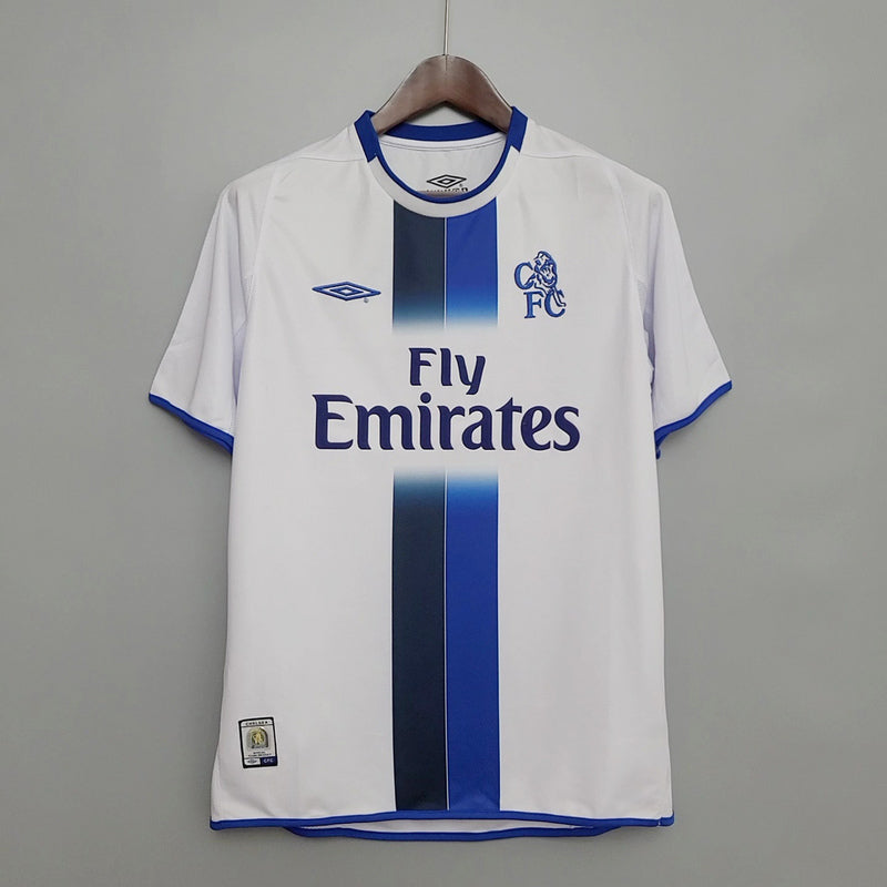Camisa Chelsea Retrô 2003/2005 Azul e Branca - | Futmantos