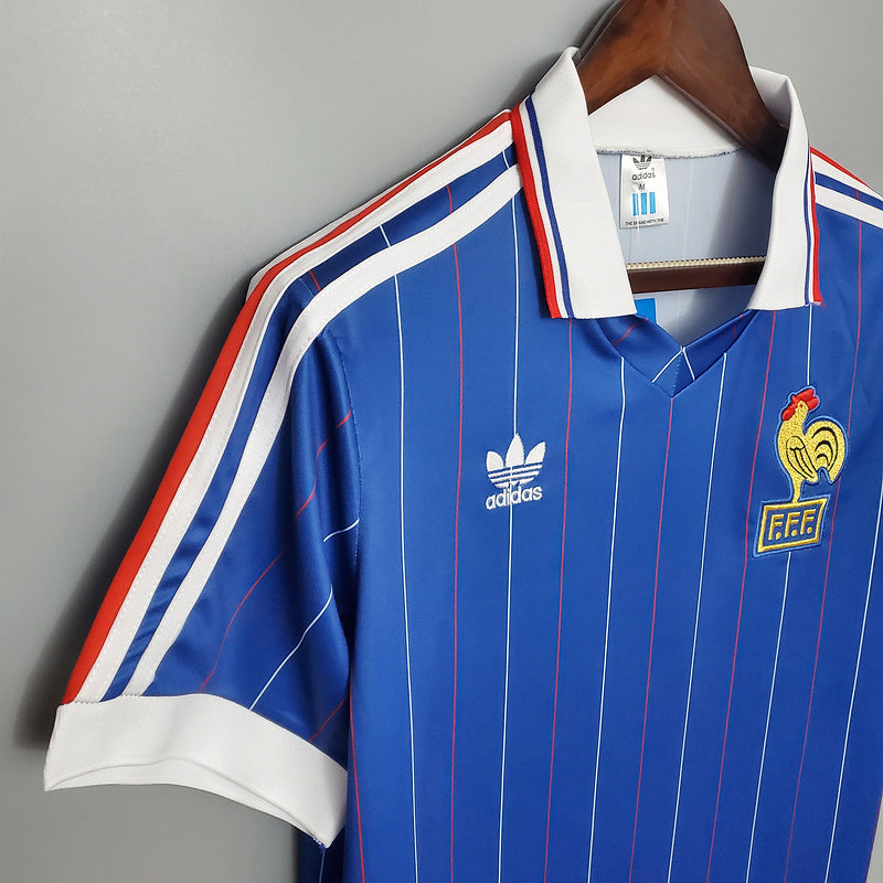 Camisa França Retrô 1982 Azul - | Futmantos