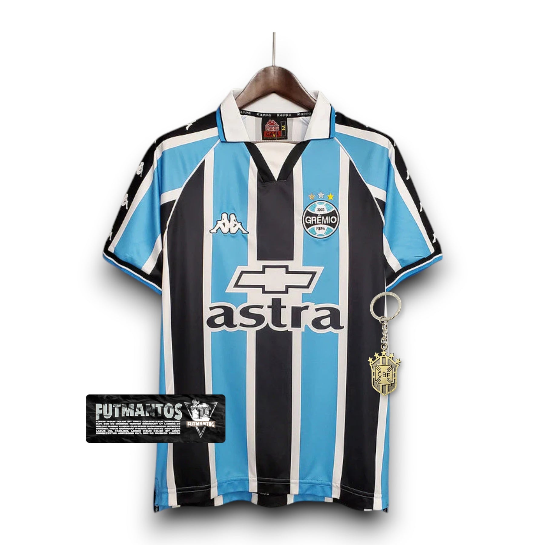 Camisa Grêmio Retrô 2000 Azul e Preta - | Futmantos