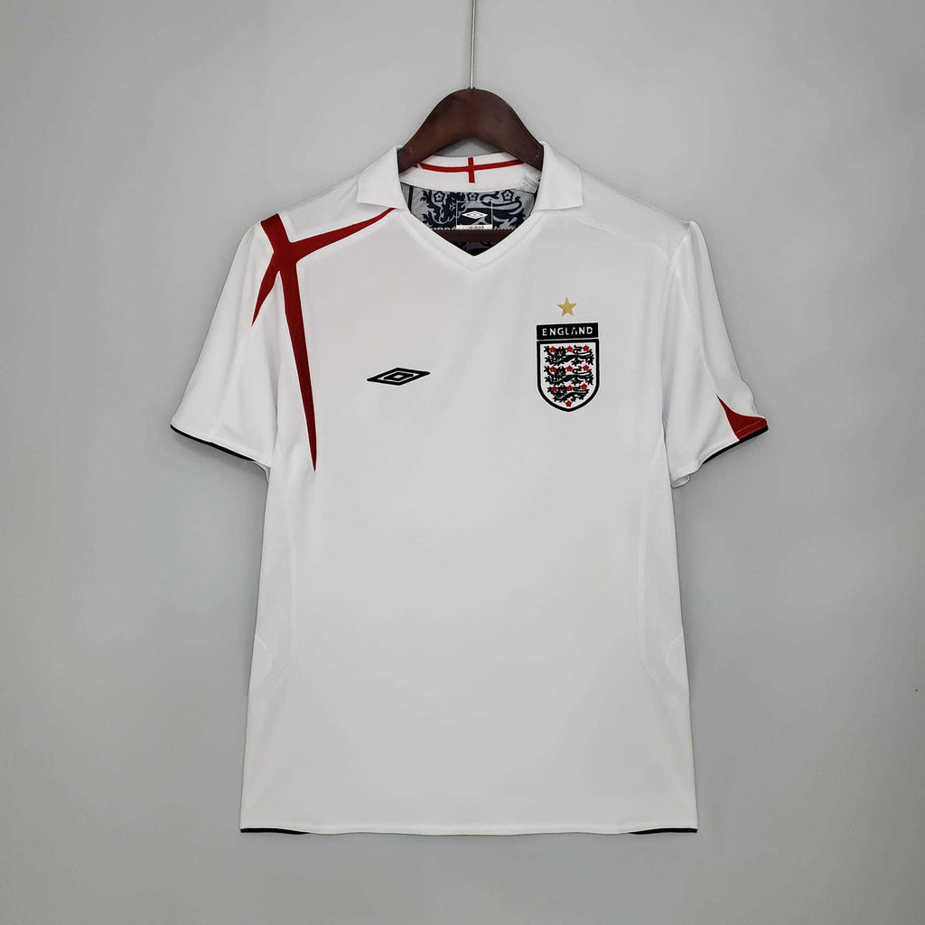 Camisa Inglaterra Retrô 2006 Branca - | Futmantos
