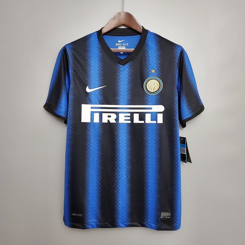Camisa Inter de Milão Retrô 2010/2011 Azul e Preta | Futmantos