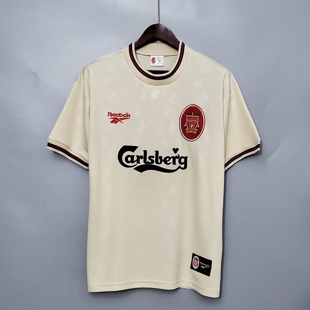 Camisa Liverpool Retrô 1996/1997 Branca - | Futmantos