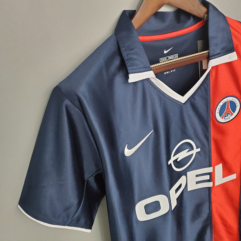 Camisa PSG Retrô 2001/2002 Azul e Vermelha - | Futmantos