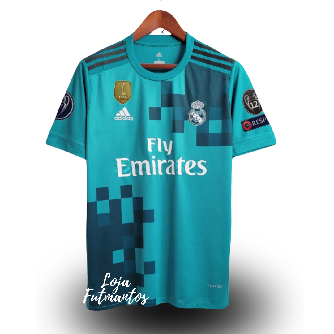 Camisa Real Madrid 17/18 - Com patchs | Futmantos