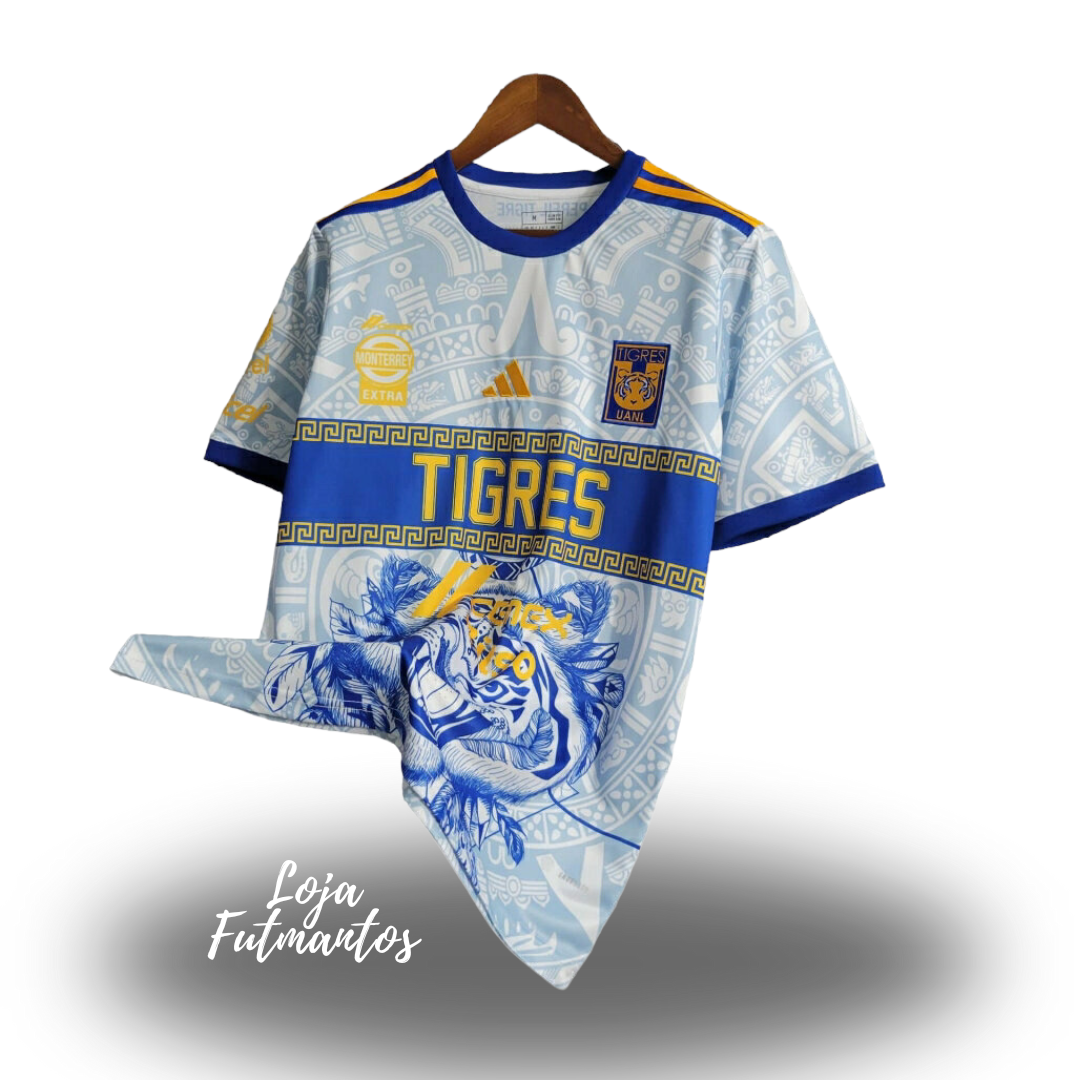 Camisa Tigres III 23/24 - Branco | Futmantos