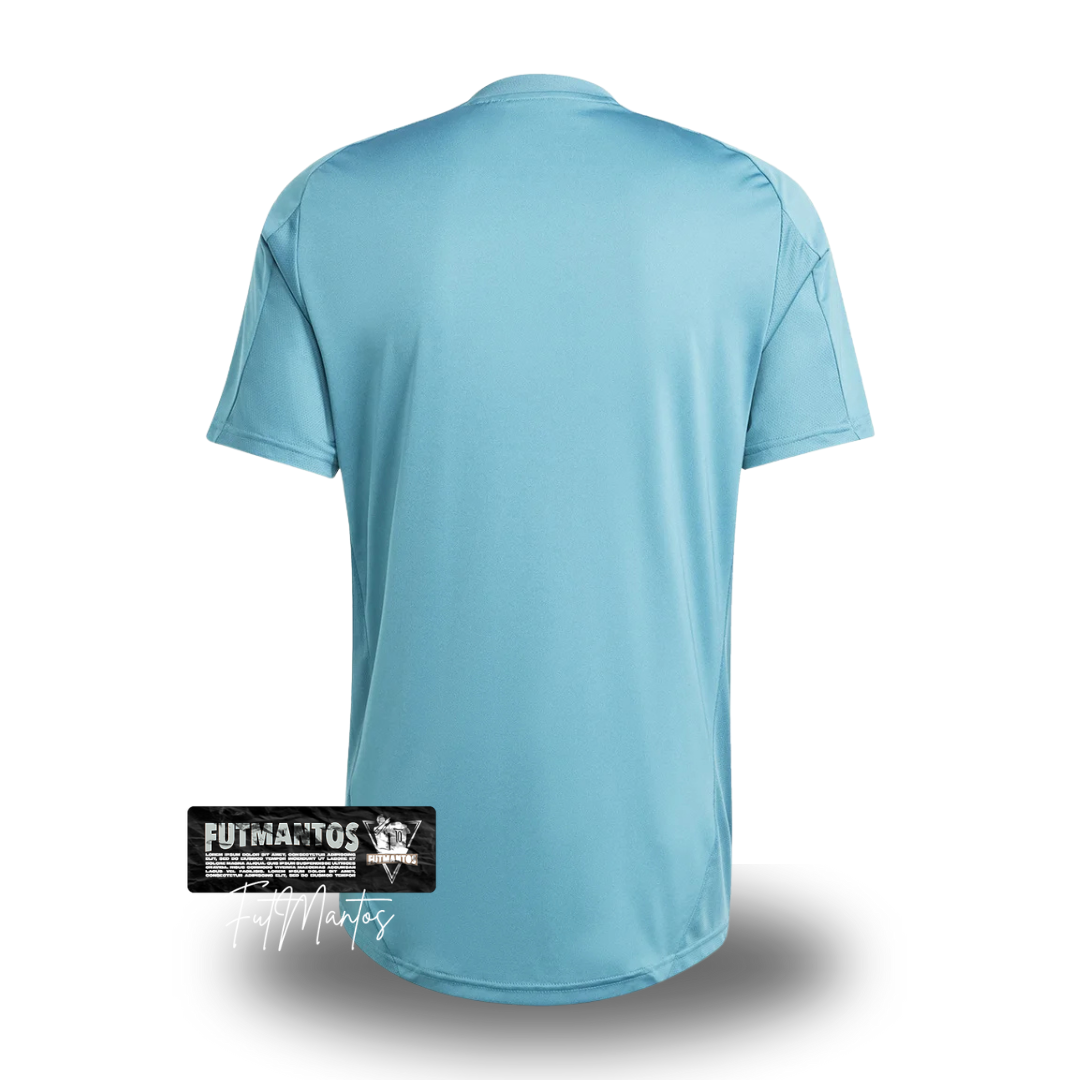 Camisa de Treino Cruzeiro 25/26 Azul Turquesa+Branco | FutMantos